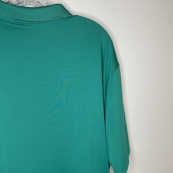 NIKE Shirt Mens XL Dri-Fit Green Performance Polo Standard-Fit Golf - Picture 4 of 7